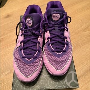 KD 16 B.A.D Nike Purple and Pink Men's Athletic Shoes